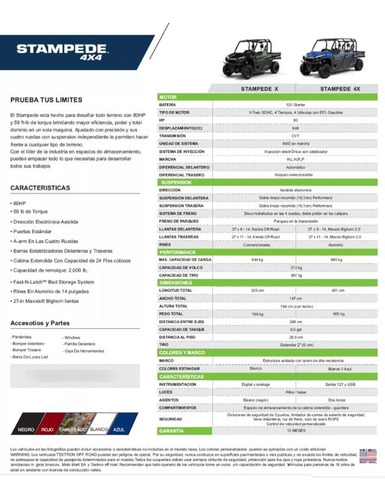 Utv Textron Stampade Americano 900