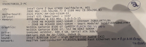 Imagem 3 de 5 de Pc Intel Core 2 Duo E7400 (wolfdale-m, Ro)