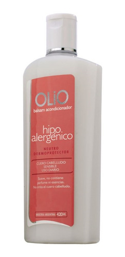 Acondicionador Anna De Sanctis Olio 420 Ml Hipoalergenico