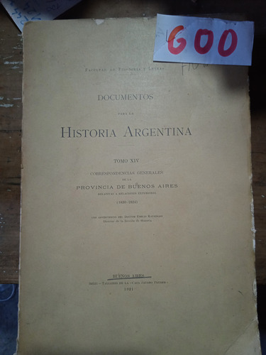 Documentos Para La Historia Argentina Tomo Xiv