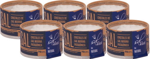 Sal De Aqui Cristal De Sal Marina 70gr X6 - Ofertra Celler 