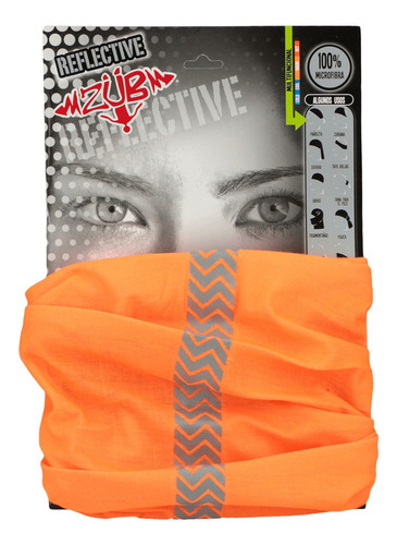 Bandana Zub Ciclismo Reflex Naranja