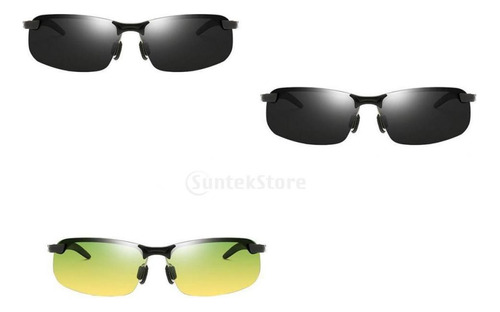 Gafas De Sol Polarizadas Para Hombre De 3 Piezas Que