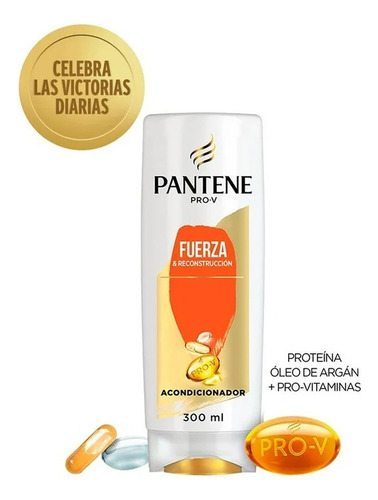 2 Pza Acondicionador Pantene Pro-v Fuerza Y Reconstrucción 3