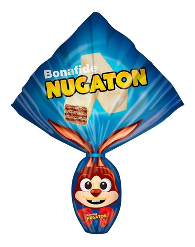 Imagen 1 de 1 de Huevo De Pascua Chocolate Blanco Nugaton Bonafide X 91 G.