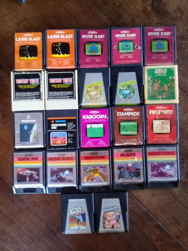 Cartuchos Atari 2600 Lote 22 Unidades