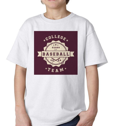 Remera De Niño College Class Of Baseball Team