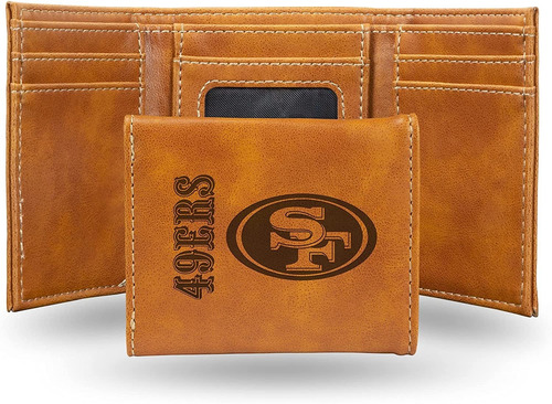 Nfl San Francisco 49ers - Cartera De Tres Pliegues, Color Ma