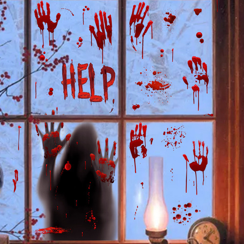 Adhesivos De Pared Para Ventana De Cristal Con Estampado De