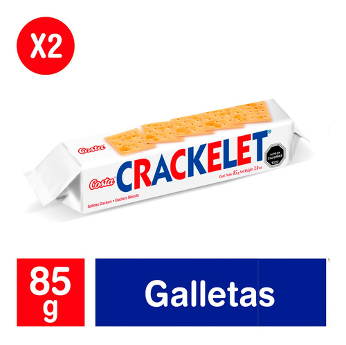 Costa Pack 2 Und - Galleta Crackelet Clasica 85 Gr