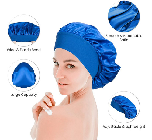 Gorro De Seda Para Damas Y Niñas Que Duermen De Noche.