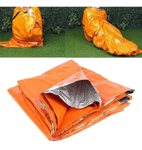 Imagen 5 de 5 de Saco Vivac Impermeable Carrera Supervivencia Emergencia Bols