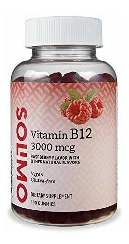 Marca De Amazon - Solimo - Gomitas Con Vitamina B12 3000 Mcg