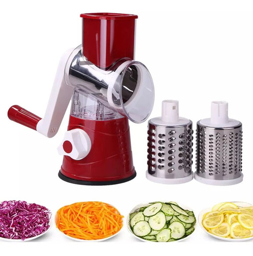 Imagen 4 de 10 de Rallador Mandolina Manual Multi Verduras Vegetales Queso