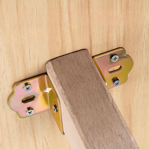 Corchetes De Riel De Cama 4x Para Conectarse A Madera, 35 Mm