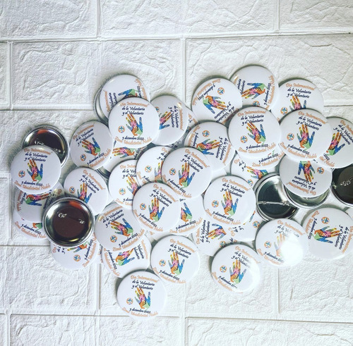 Chapitas Pin Personalizadas 56mm (100 Unidades) Envío Gratis