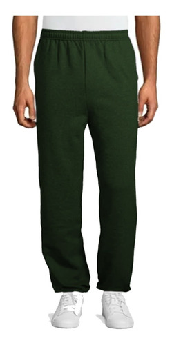 Pantalón Deportivo Hombre Jogging Felpa Sin Puño + Bolsillos
