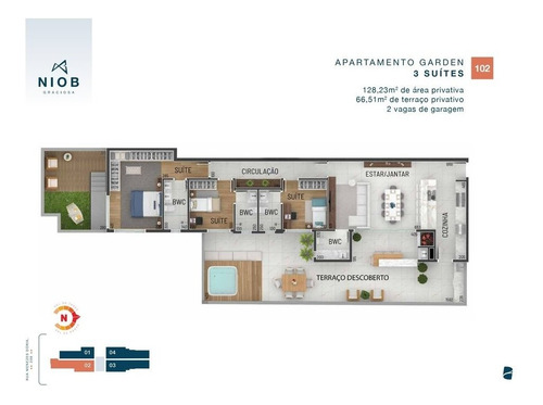 Imagem 5 de 30 de Cobertura Com 3 Dormitórios À Venda Com 3791.81m² Por R$ 1.466.440,00 No Bairro Hugo Lange - Curitiba / Pr - Niob Graciosa - 921951