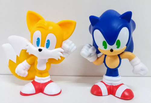 Coleção Completa 6 Bonecos Filme Sonic Original Lacrado Bk