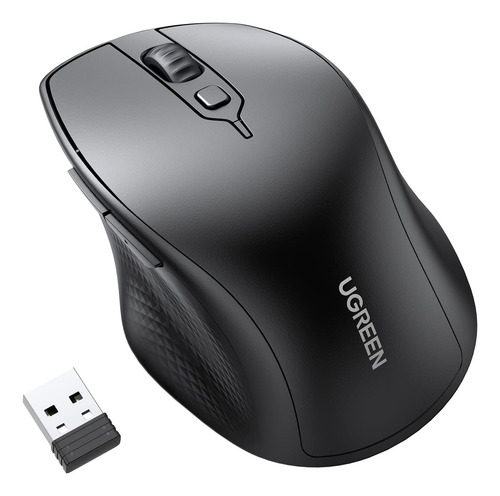 Mouse Ugreen, 4 Niveles De Dpi, Usb Y Bluetooth, Negro