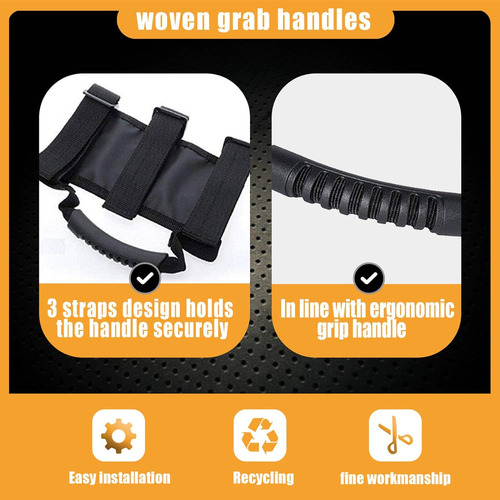 2 Peças Asa De Agarre Para Jeep Wrangler Tj Yj Jk Fácil Mont