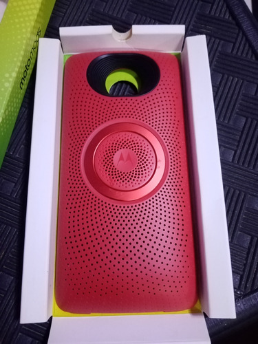 Moto Mod Stereo Speaker Motorola Z Play Mobo Rojo