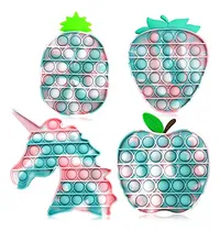 Comprar Bpa Gratis Pop Bubble Fidget Toys, 4pcs Empujando Vg2jd