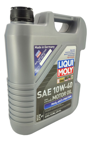 Aceite Liqui Moly 10w40 Semi Sintético 5lts