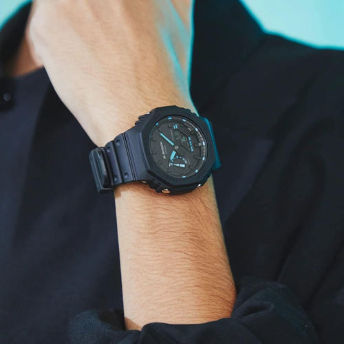Reloj Casio Ga-a2er De Cuarzo Digital De Resina Azul Para Ho