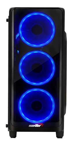 Imagen 6 de 9 de Gabinete Pc Gamer Sentey K20 + 4 X Fan Rgb Vidrio Templado