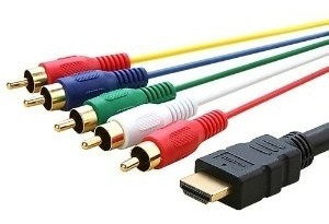 Imagen 1 de 2 de Cable Convertidor Hdmi A 5 Rca Componente 1.5mts Tv Video