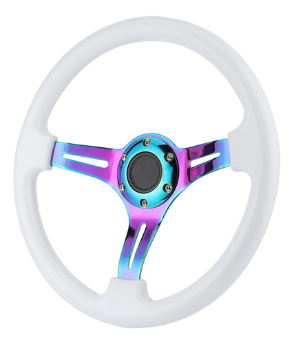 Volante De 350 Mm, 14 Pulgadas Y 6 Hoyos Racing Colorful Spo
