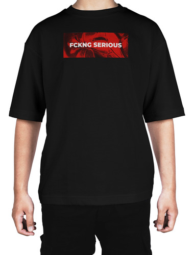 Camiseta Oversize Boris Brejcha Fckng Serious Rojo