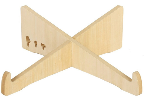 Imagen 1 de 2 de Soporte Notebook De Diseño Base Laptop Mesa Madera Portatil