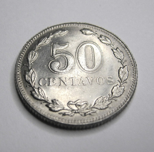 Argentina Niquel 50 Centavos 1941 Variante Punto Sobre El 9 (Usado)