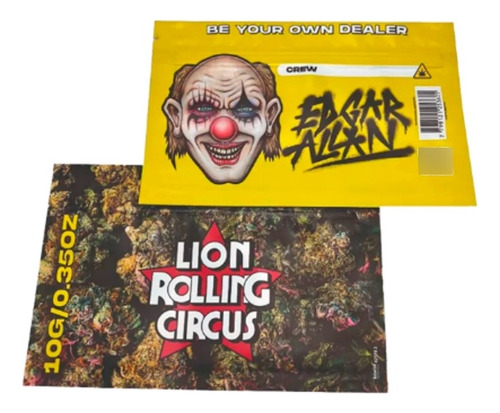 Bolsa Guarda Flores Lion Rolling Circus Edgar 10gr Hermética