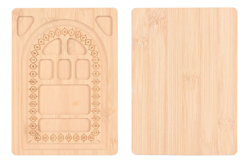 Tablero De Abalorios De Madera, Diseño De Bambú Exquisito Y