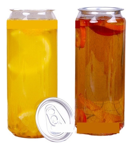 100pcs Botellas De Bebida Desechables De Plástico