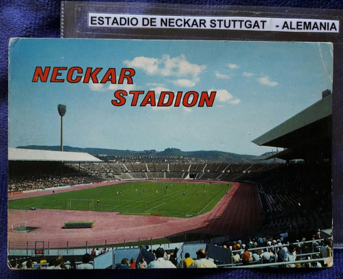 Antigua Postal Estadio De Neckar Stuttgat Alemania 