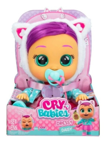 Muñeca Cry Babies Dressy Daisy Bebes Llorones