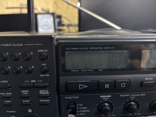Boombox Rádio Sony Cfd-760s Am/fm Cd K7 1990 Preto (Usado)