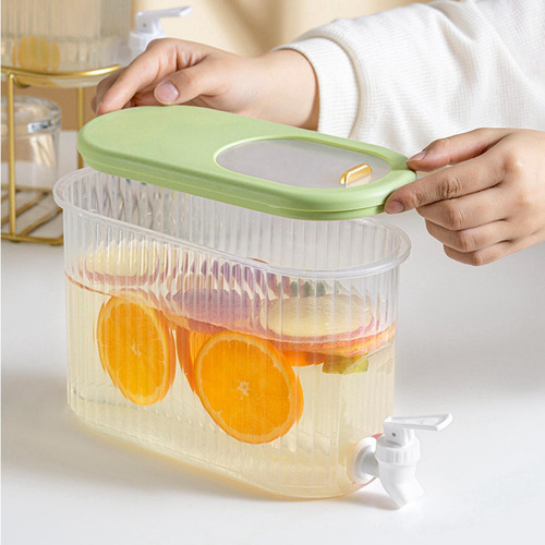Hervidor De Agua Fría De 4 L Con Grifo, Dispensador Verde