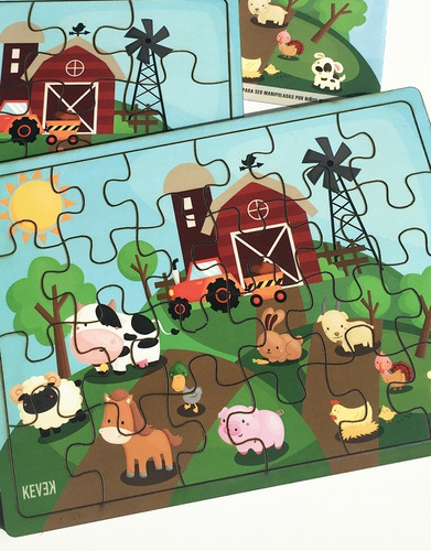 Puzzle Didáctico: La Granja De 12 O 24 Piezas