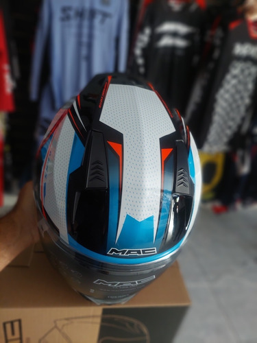 Imagen 6 de 6 de Casco Integral Mac M67 Bass Zepelin Simple Visor-allmotors-