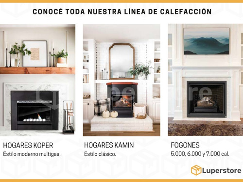 Hogar Kamin Rinconero A Gas Fogon Atek Plus 7500 Calorias