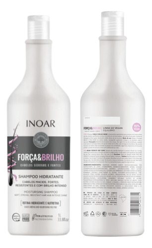 Kit Inoar Força E Brilho Shampoo 1l + Condicionador 800ml