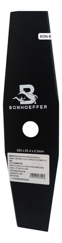 Cuchilla 2 Puntas Para Desbrozadora 350*25.4*2mm Bonhoeffer