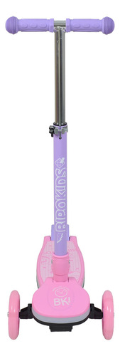 Monopatin Plegable con Luces Regulable Color Rosa Luminoso Bipo MPL 250