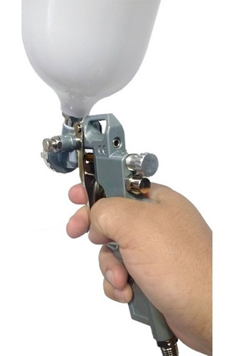 Pistola Pintura Gravidade 600ml+3 Bicos 1.2 1.5 1.8 Stels