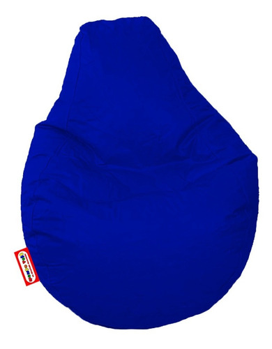 Sillon Puff Pera Mediano Azul Soporta Hasta 80 Kg